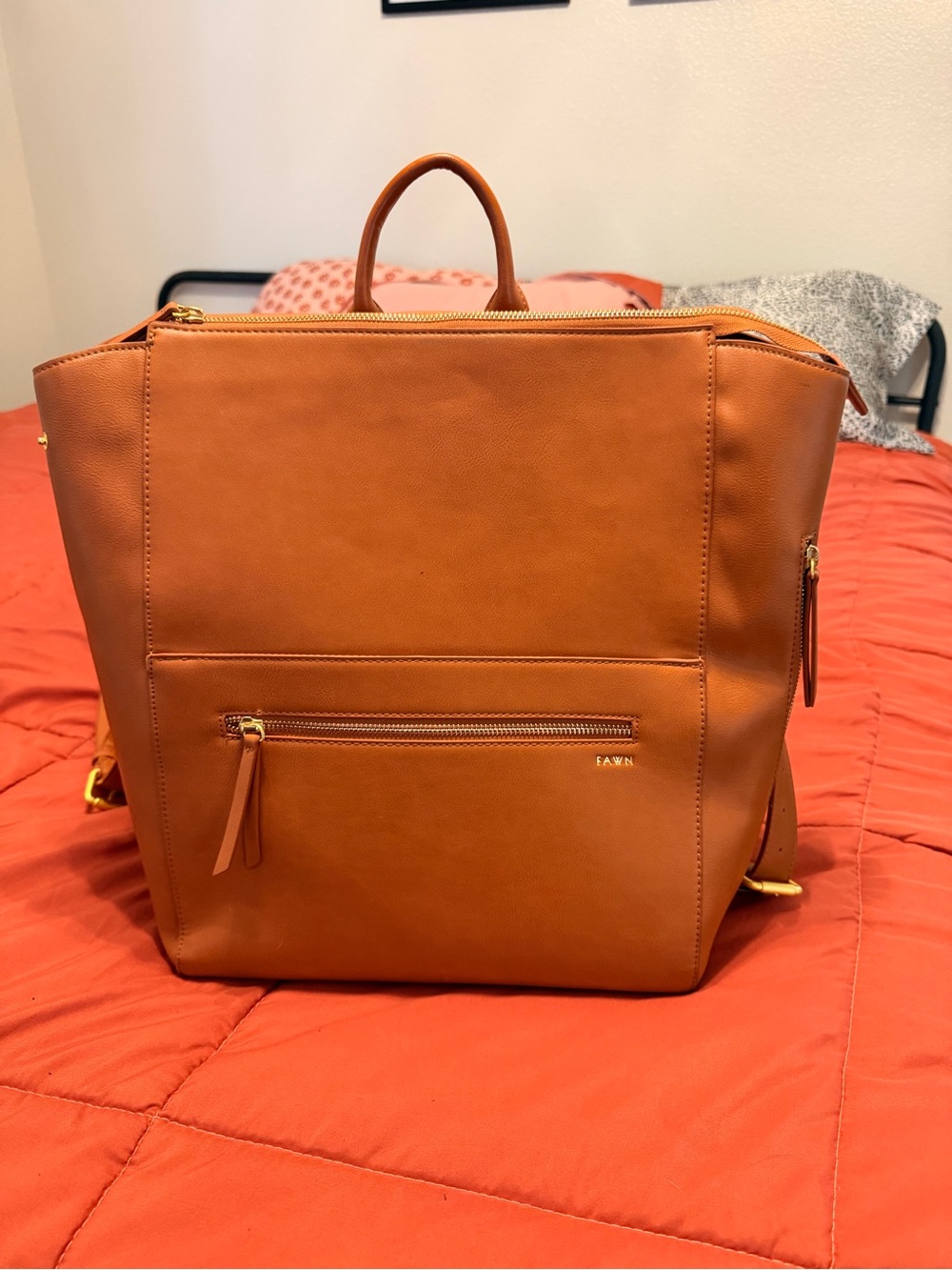 Fawn Design Tan Baby Bag Backpack